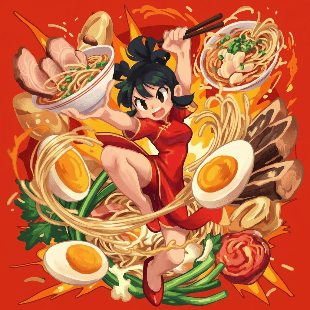 闘将 ! !  拉麺女