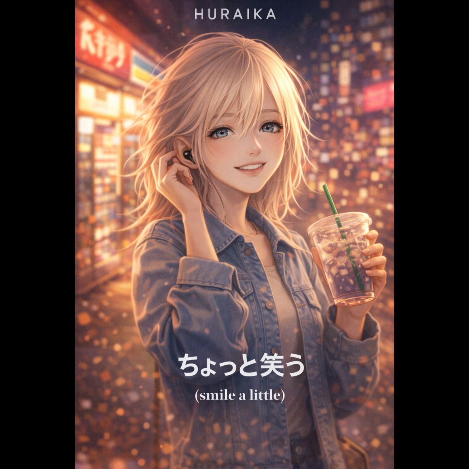 ちょっと笑う (smile a little)