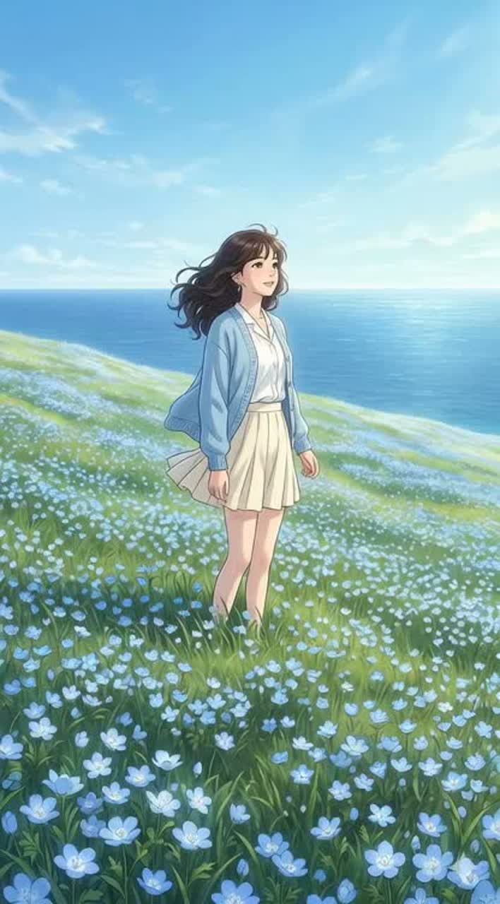 푸른 꽃의 언덕 (Blooming Blue Hill)