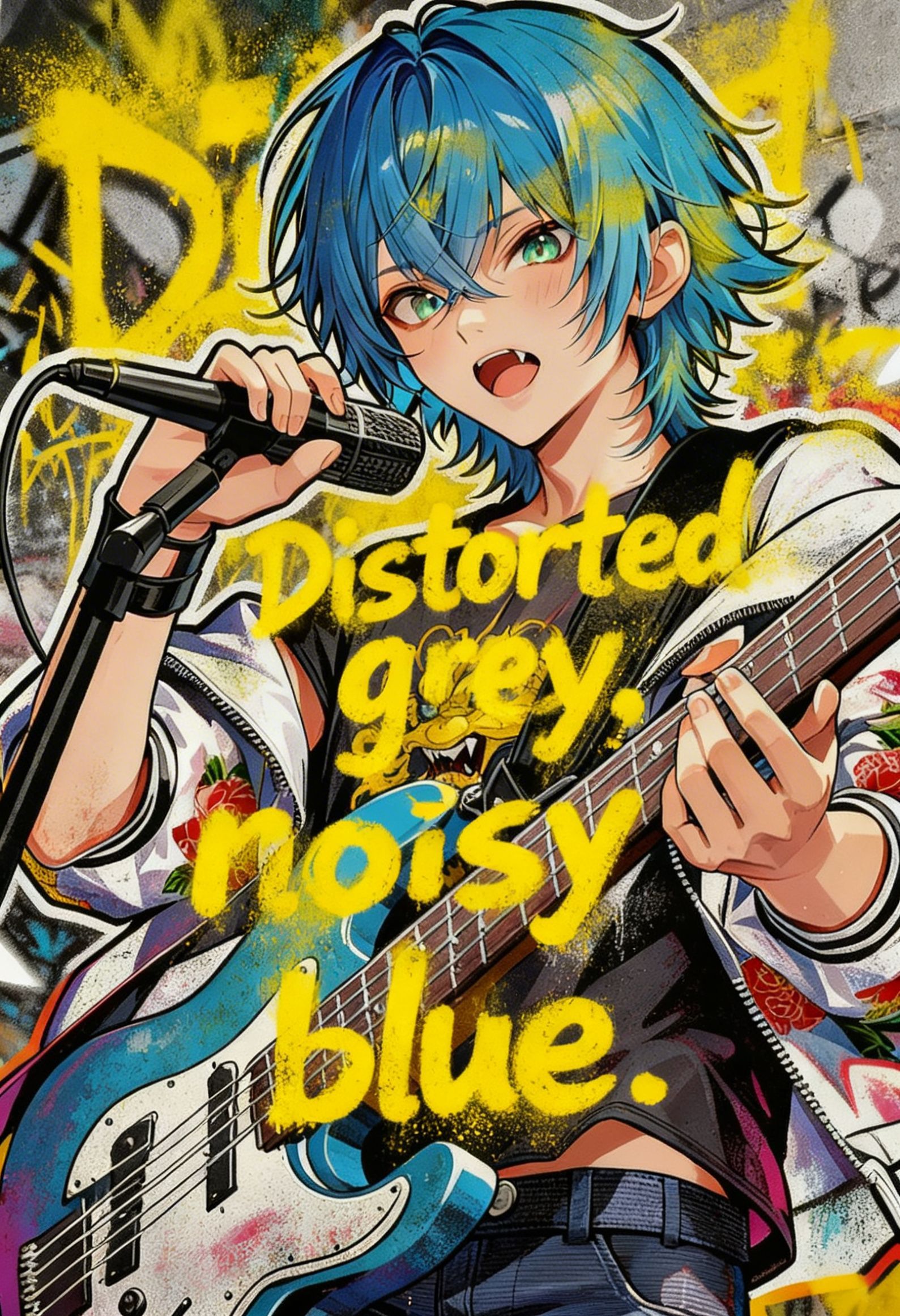 Distorted grey, noisy blue.(Rebuild)