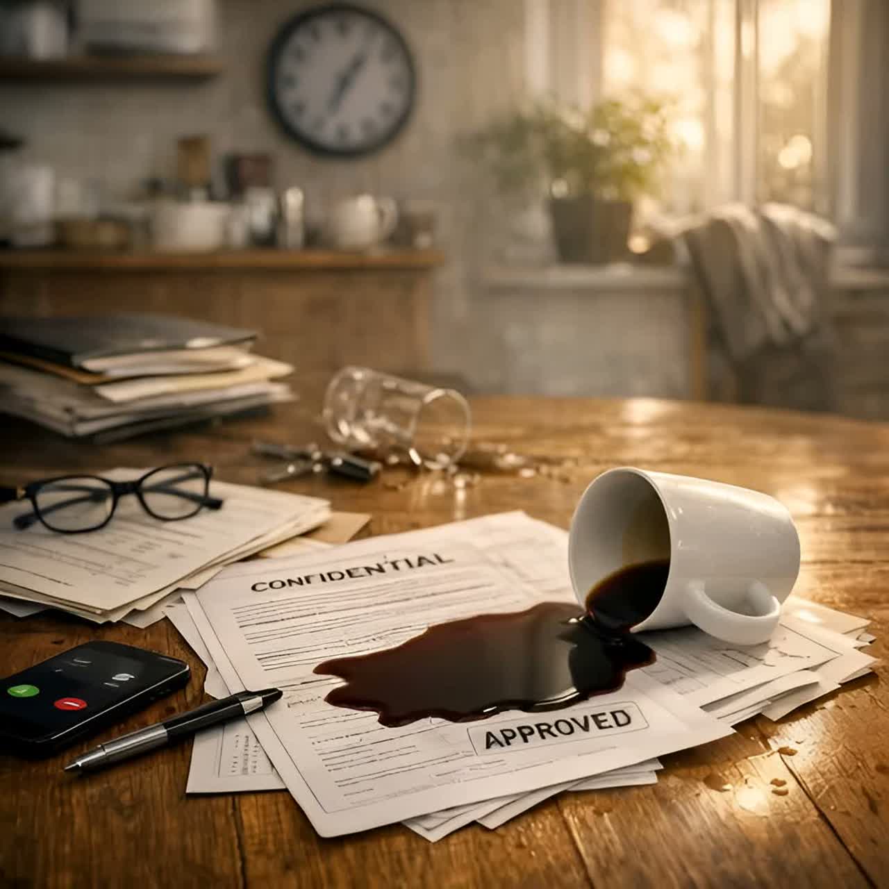 Zwischen Kaffeeflecken