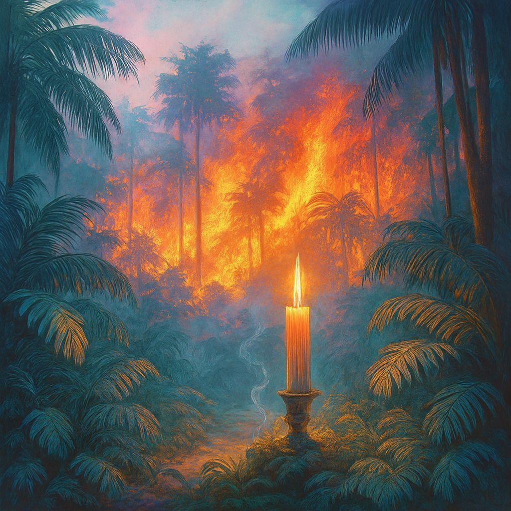 Candle lit Jungle