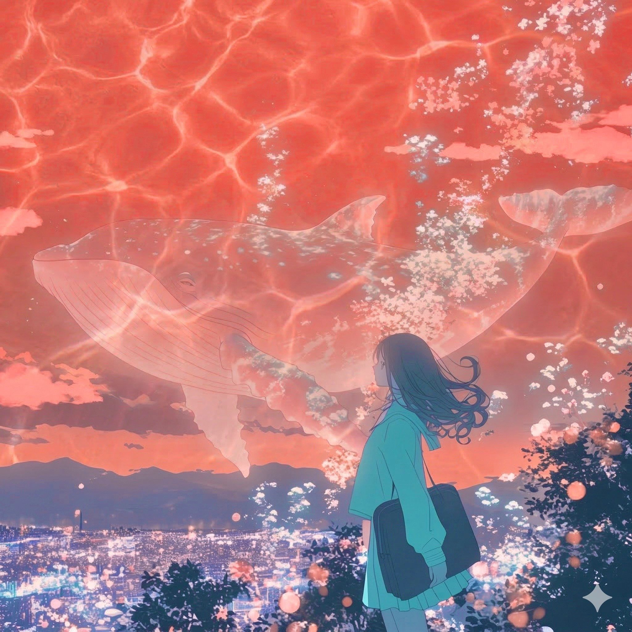 coral sky