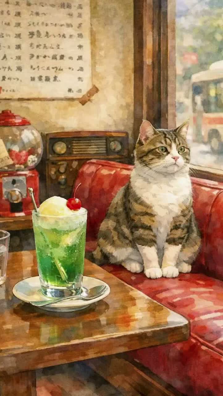 猫とクリームソーダ / Cat and Cream Soda