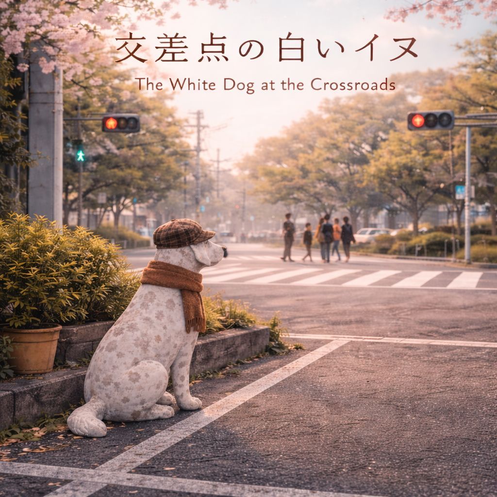 交差点の白いイヌ / The White Dog at the Crossroads