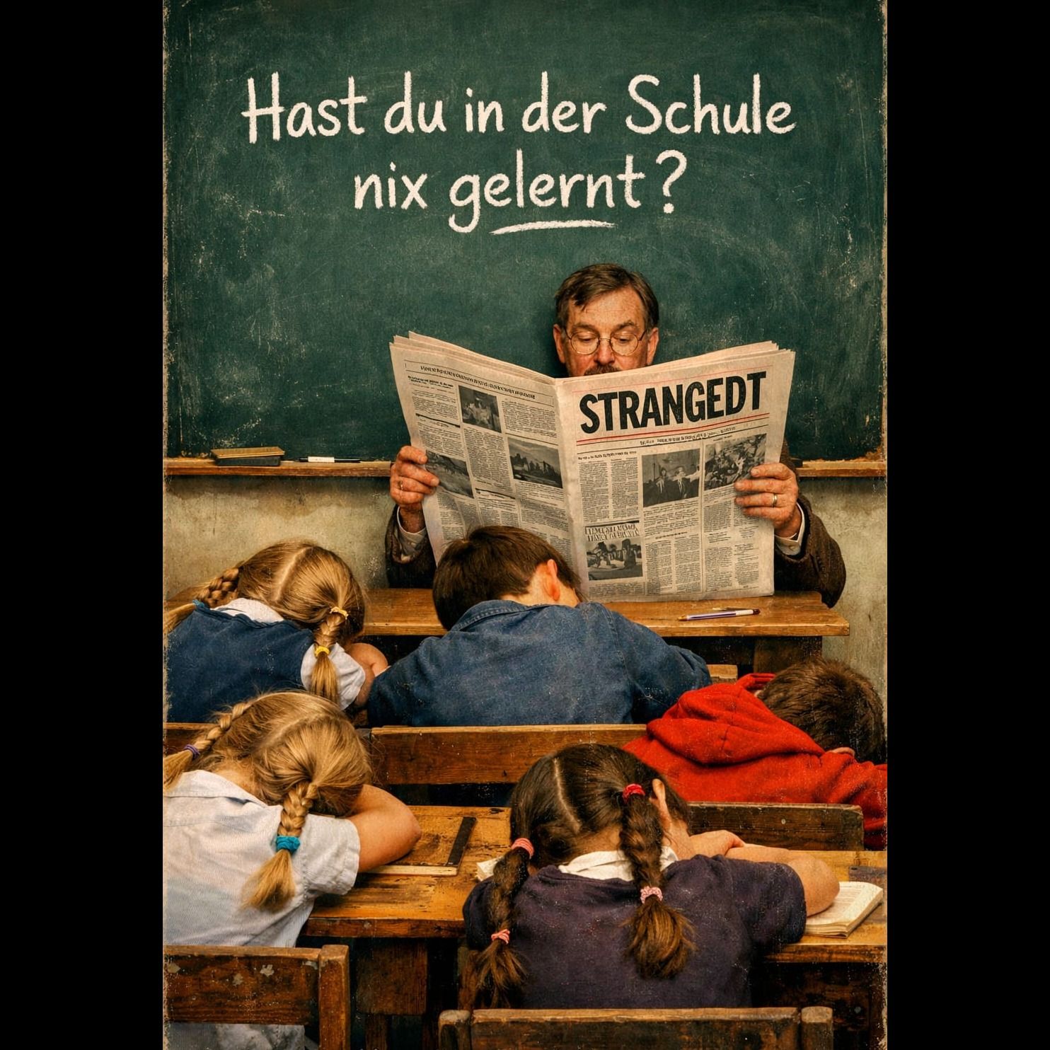 Hast du in der Schule nix gelernt?