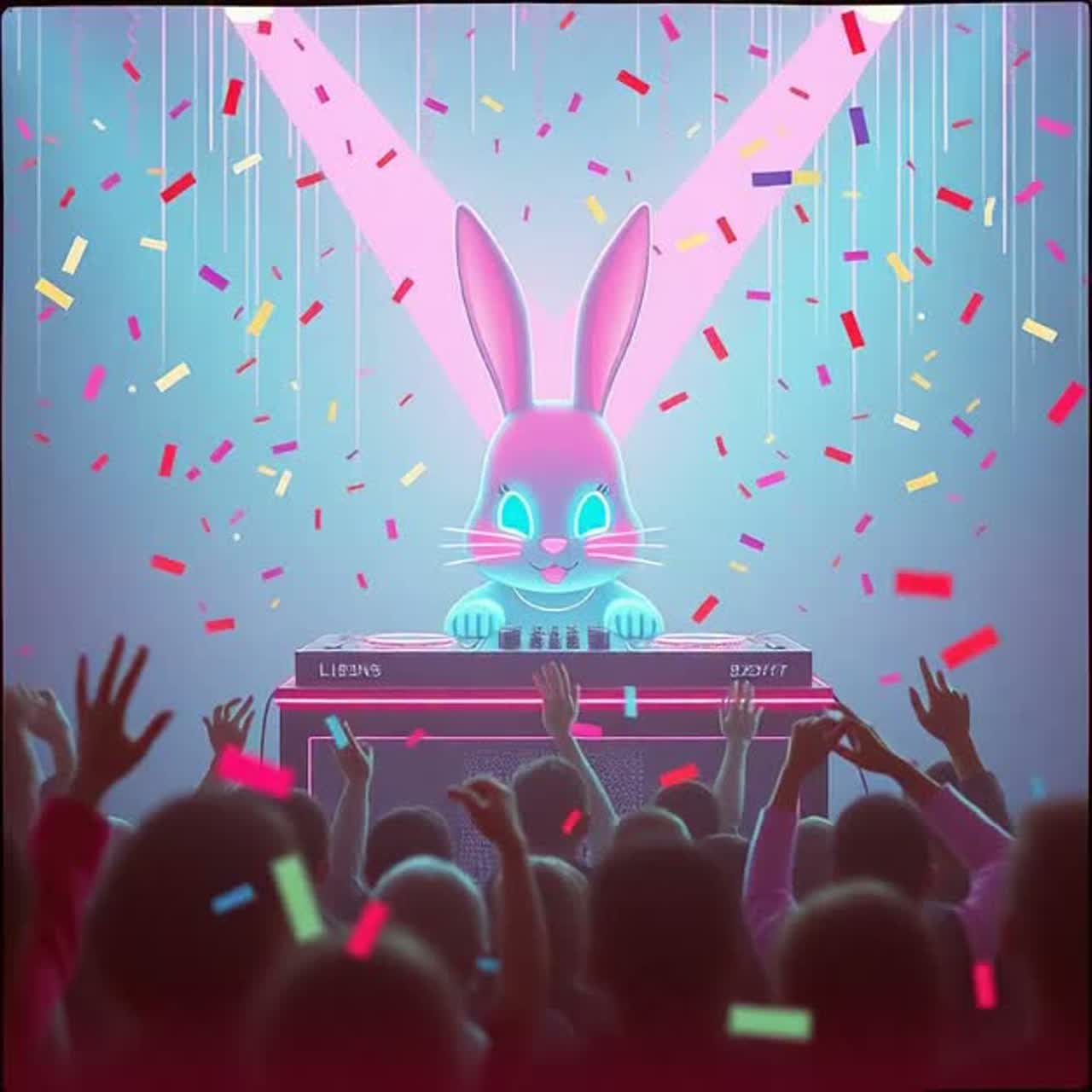 DJウサギの　アイのうた