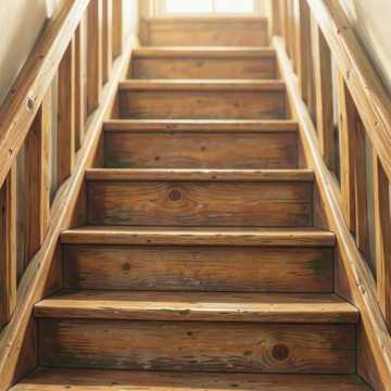 Old Pinewood Stairs