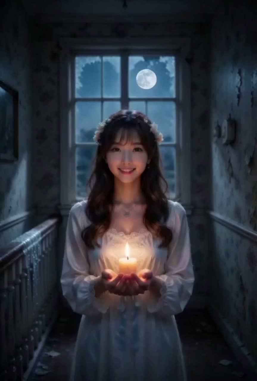 月下樓梯的光