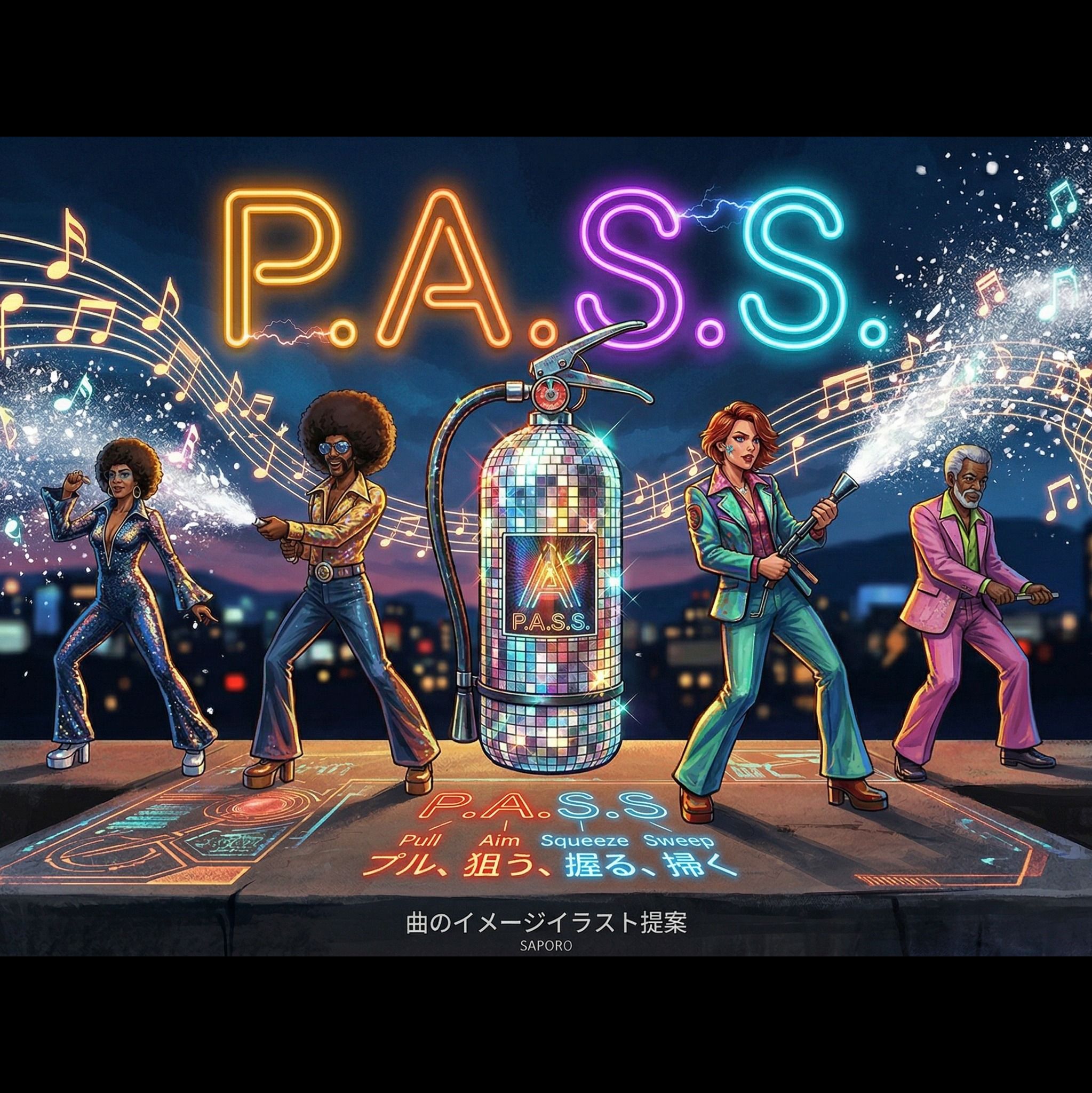 「P.A.S.S. Dance Floor Fire Extinguisher」