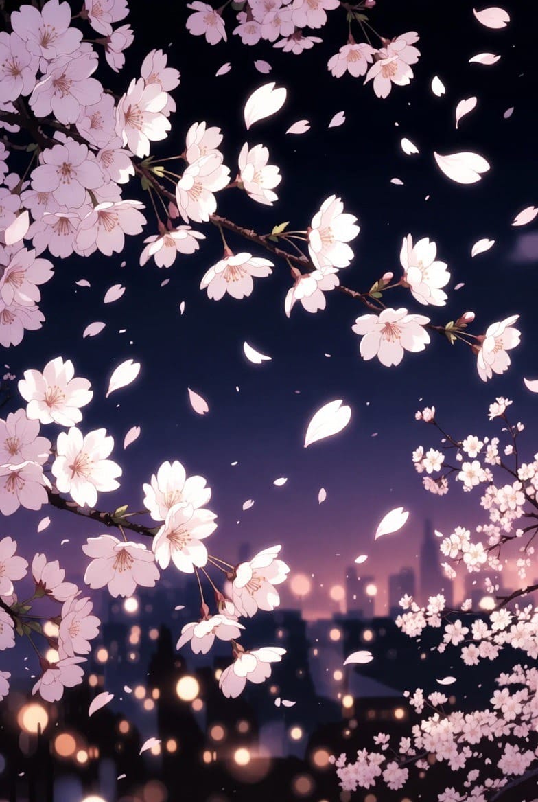 Sakura Hirari In the Night