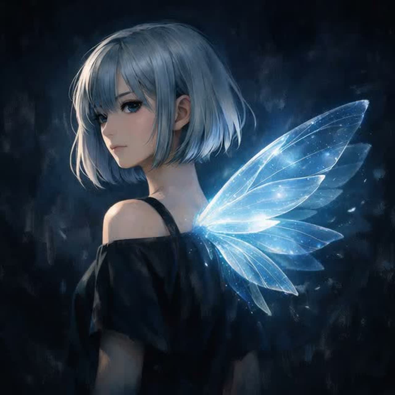 青い羽