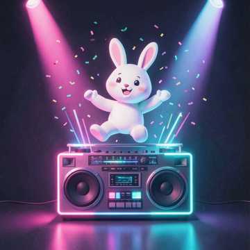 Osterbunny Springen