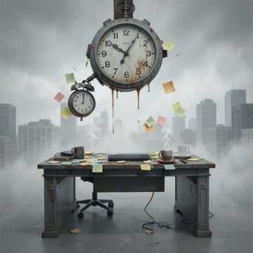 Arbeiten bis zum Umfallen
