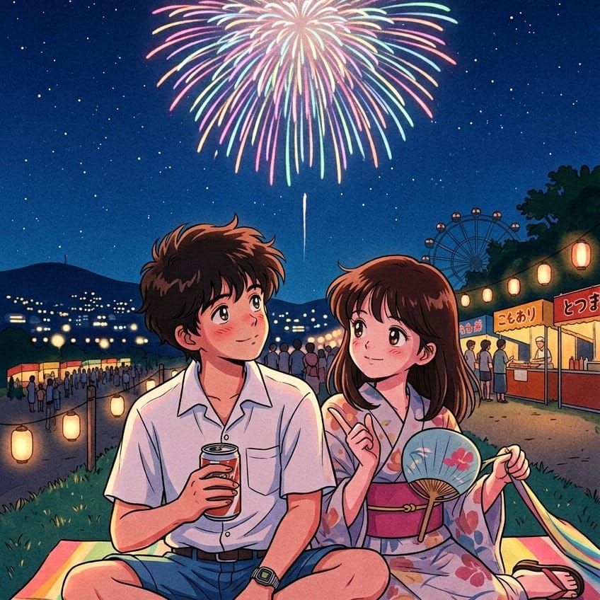 여름밤의 불꽃 (Fireworks)