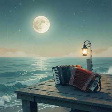 Evening at the seaside (accordion version 2)