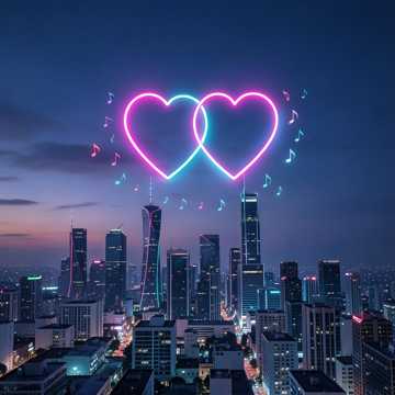 My heart beats rhythmically just for you In English and Spanish