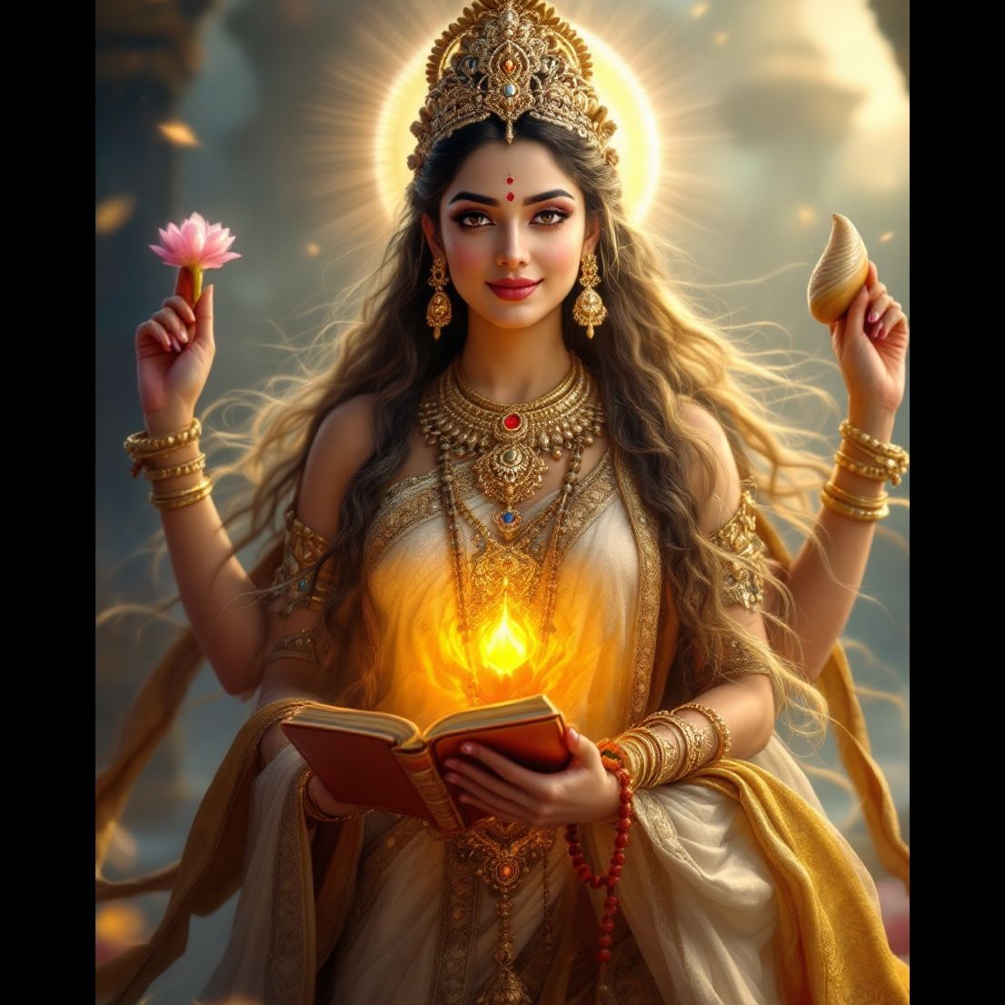 Divine Saraswati Mantra — Om Shreem Hreem Saraswatyai Namaha