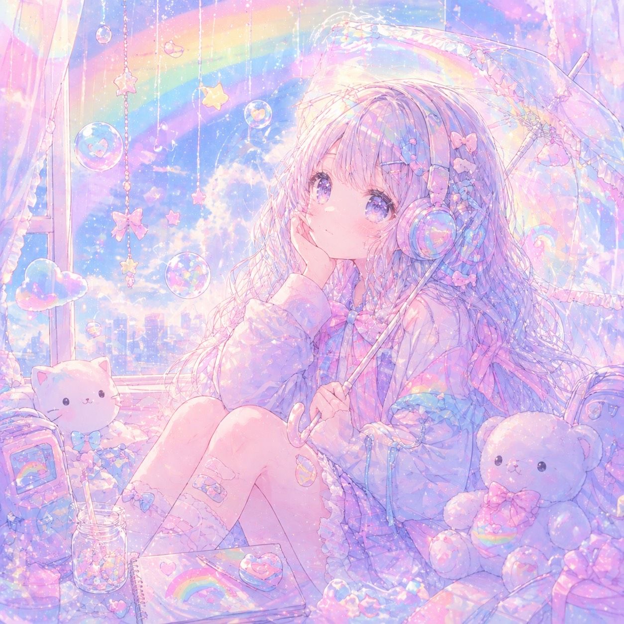 薄いガラスのドリーミー