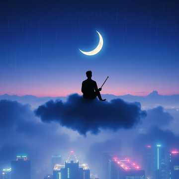 愛人哪佇月雲