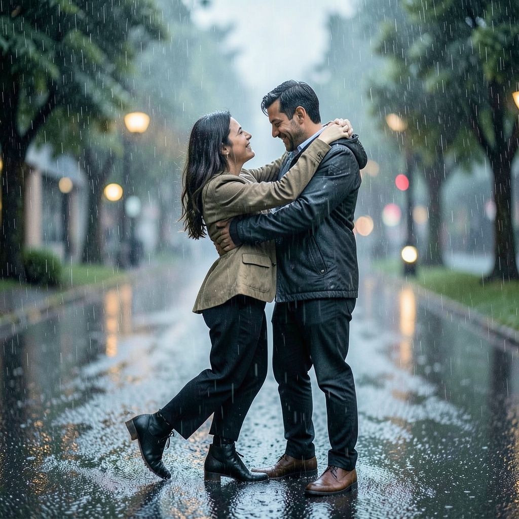 dancing in the rain