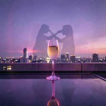 Champagne Stale Glass
