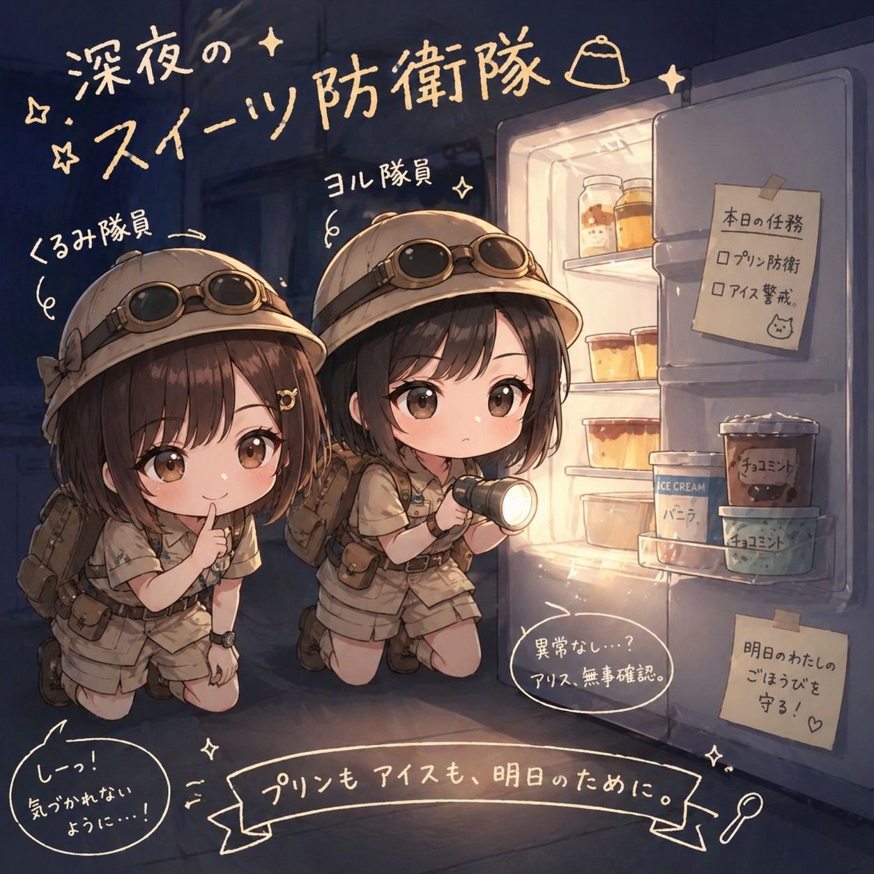 深夜のスイーツ防衛隊 (Midnight Sweets Defense Squad)