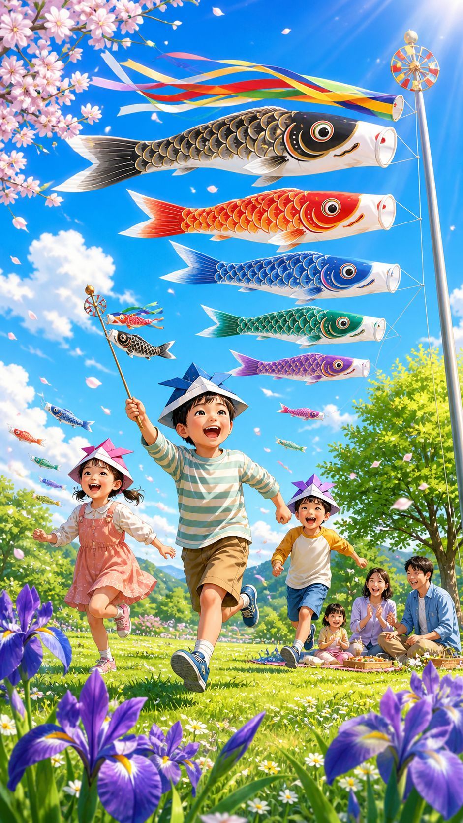 空まで泳げ、こいのぼり
