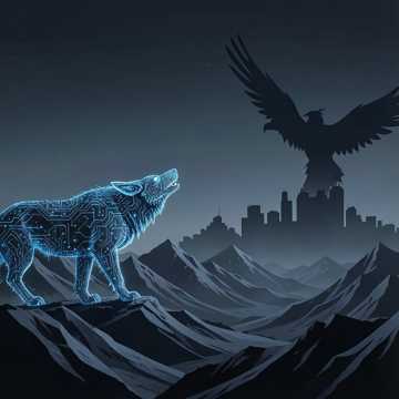 Digital Tundra Wolves