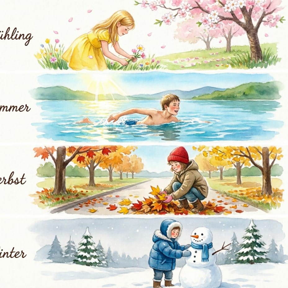 Frühling, Sommer, Herbst und Winter