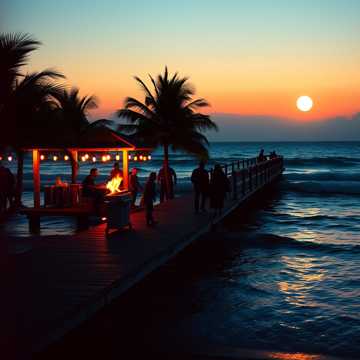 Grill am Strand