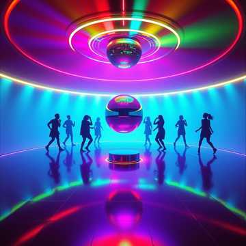 旋轉霓虹轉盤