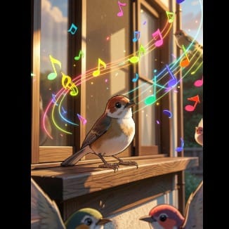 Angst vor' m fliegen (anxious bird)