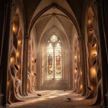 Cathedral Ash Cling