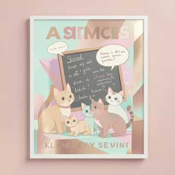 Katze-Plakat morgen