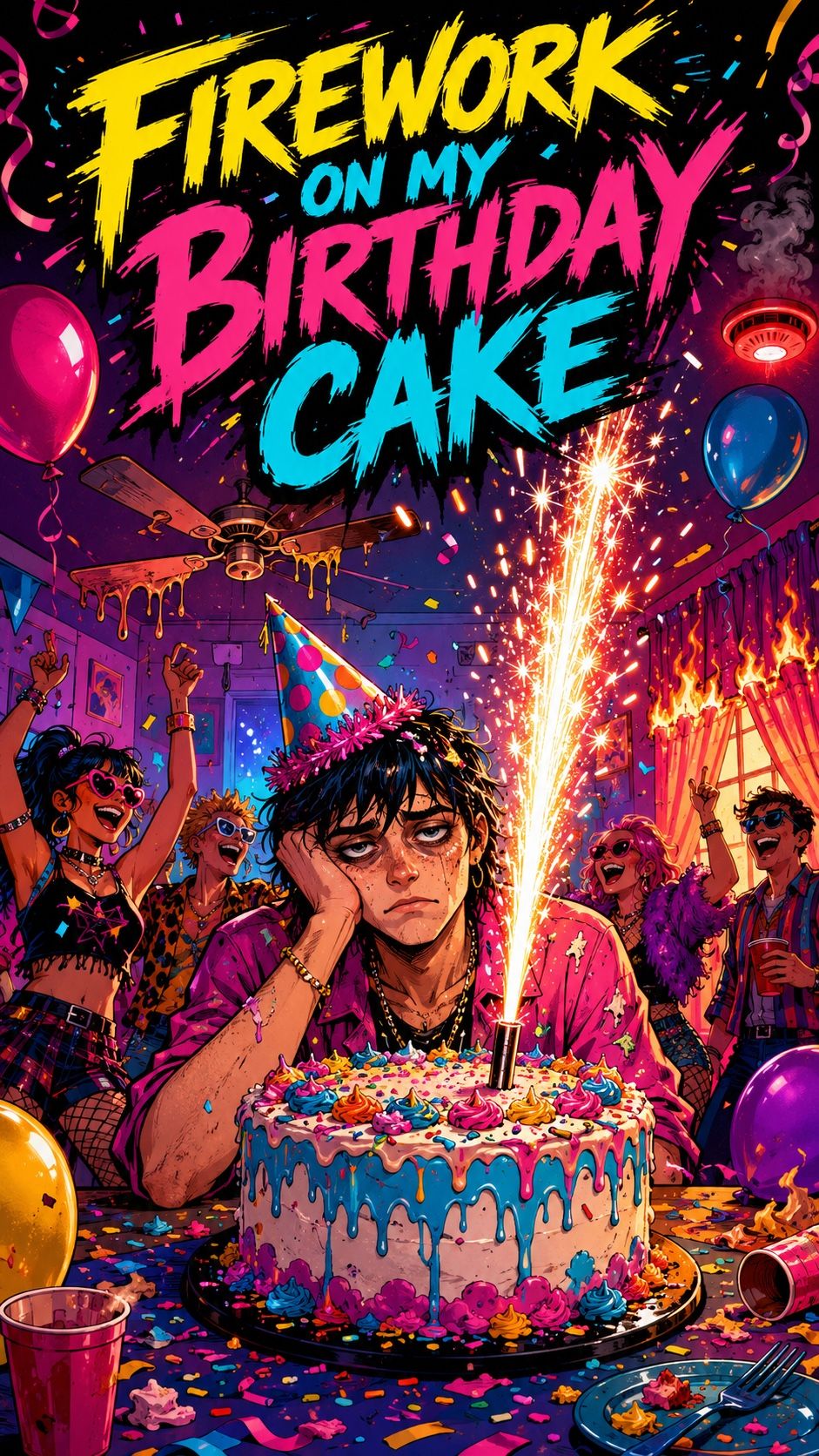 Firework On My Birthday Cake