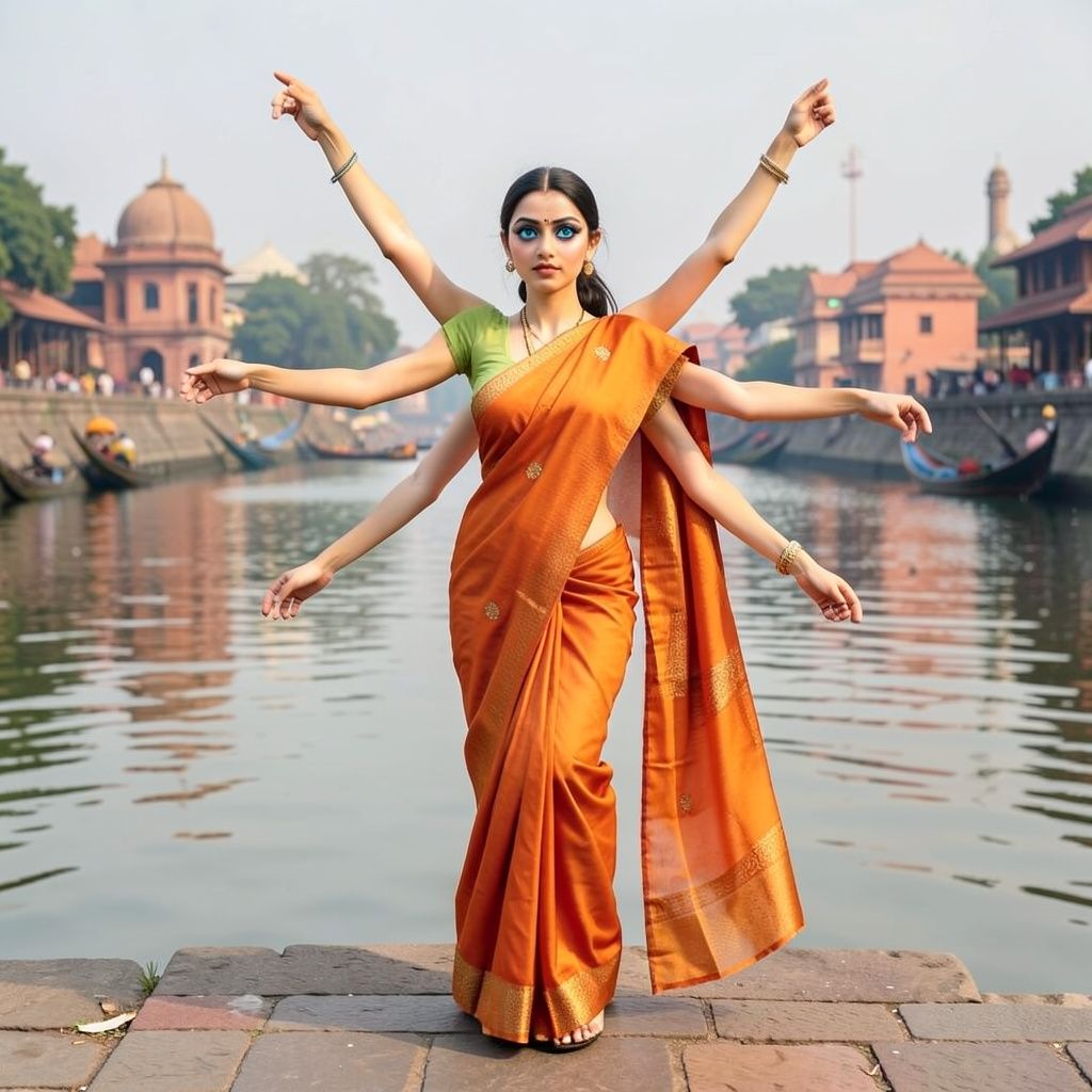 नारंगी साड़ी, The Orange Saree