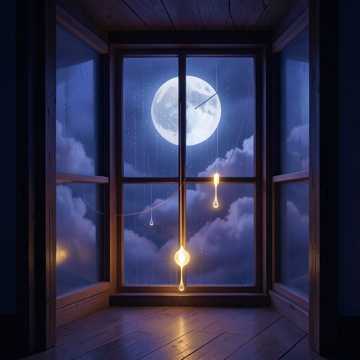 夜窗雙淚