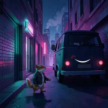 Raccoon-Plan Van