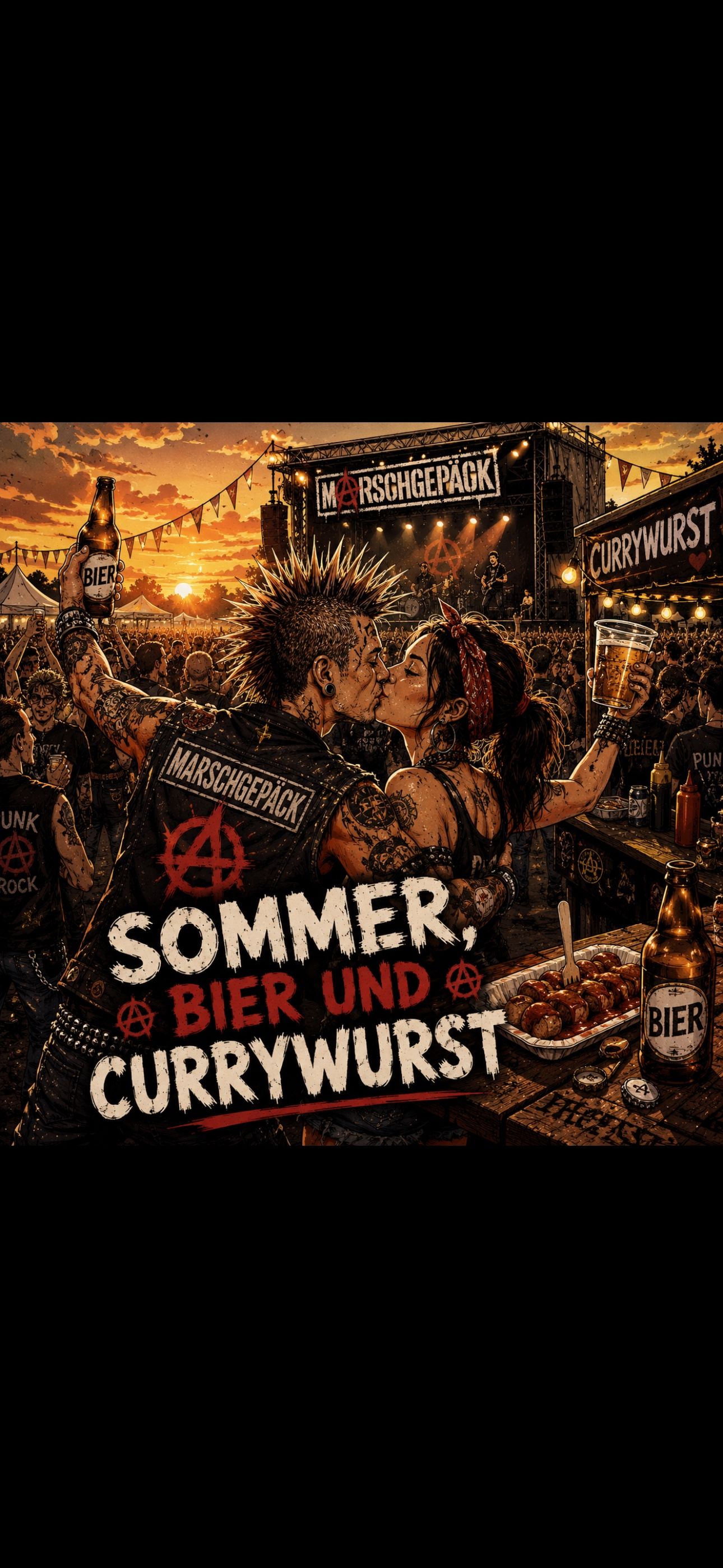 Sommer, Bier und Currywurst