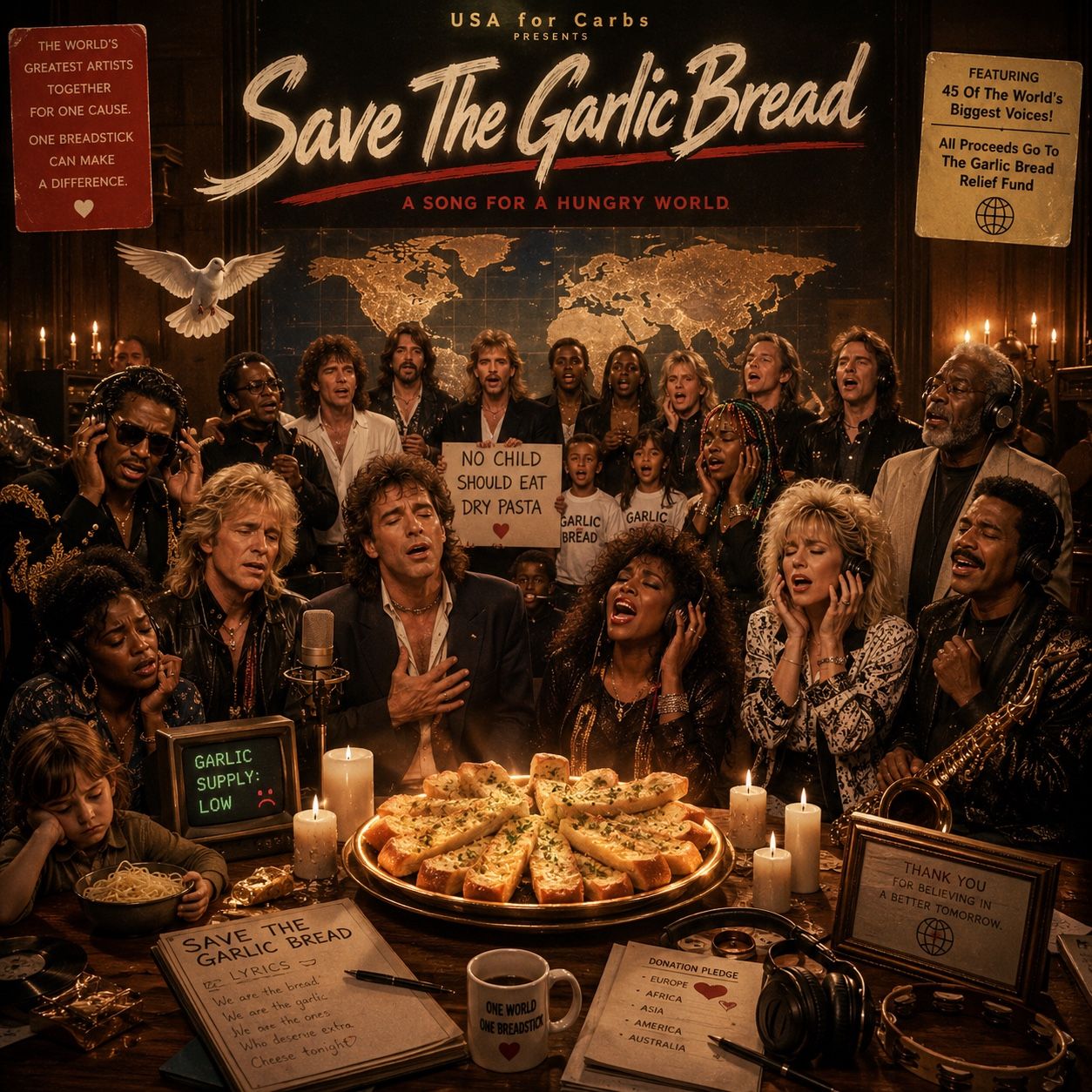 SAVE THE GARLIC BREAD
