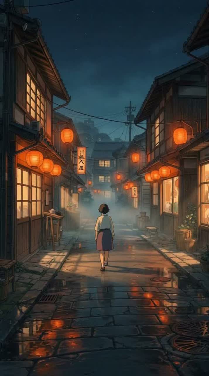 โคมกระดาษกับสายฝน (Paper Lantern Drift)