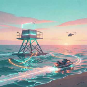 DJ LUCY & RISI 🌊 LIFEGUARD 3000 — OCEAN SCOOTER RESCUE
