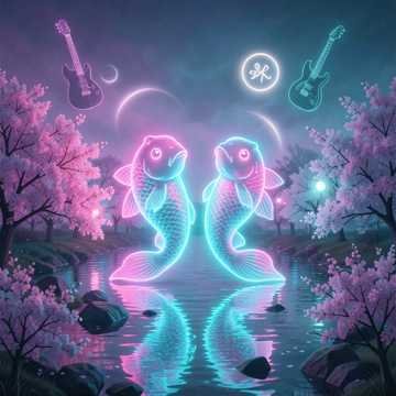 彩蝶晚天