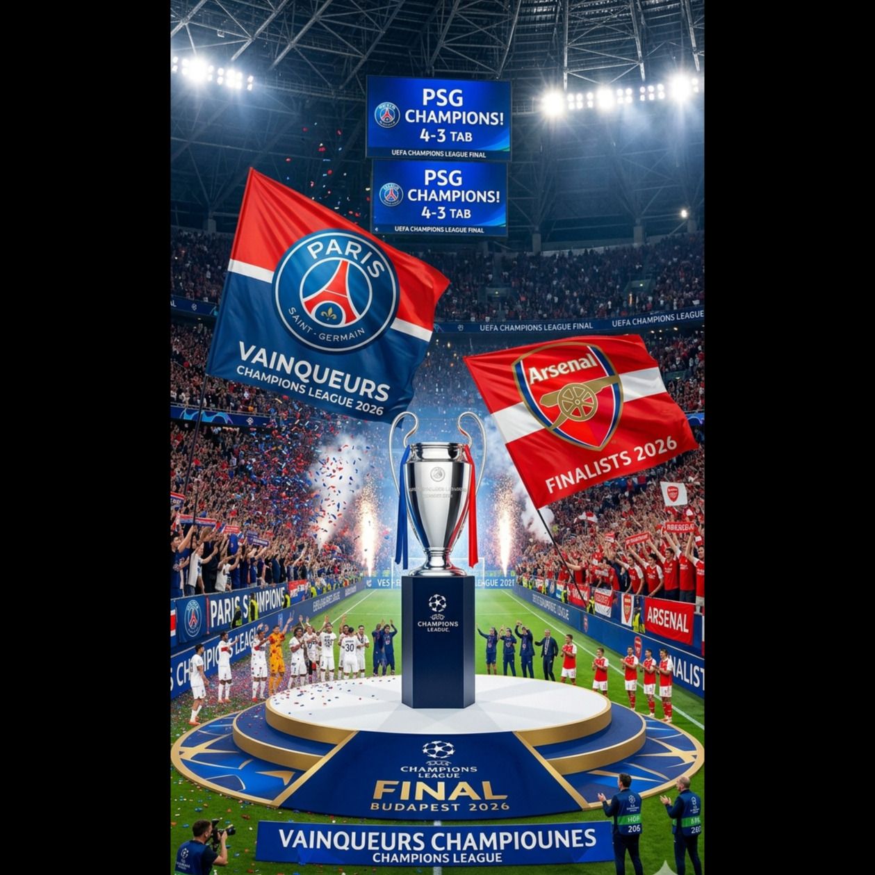 PSG, a gagné (Ligue des champions 2026)
