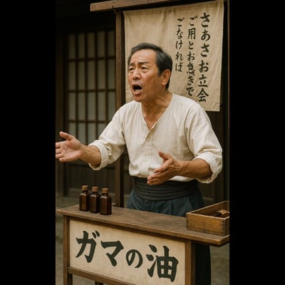 口上 蝦蟇の油売り