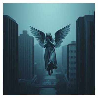 Un ángel bajo la lluvia
