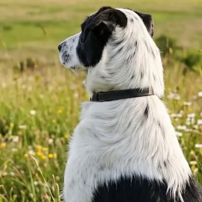 Dog in the Meadow 草原の犬