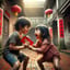 搶紅包的貪婪小孩