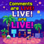 & the prompt was "Comments are LIVE!" (featuring ReMi lyrics "Beta")